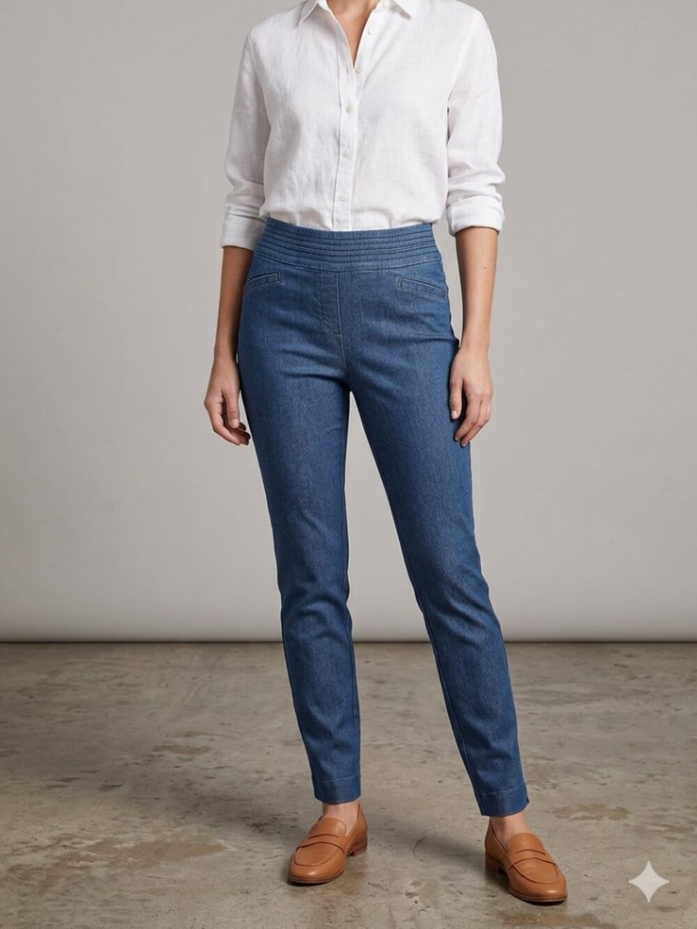 Maurices Pull-On Denim Trouser Jeans XL Regular
